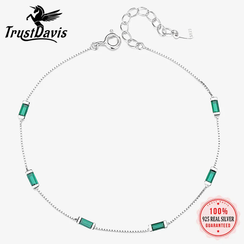 Simple Green Square Drill Bracelet DS4398