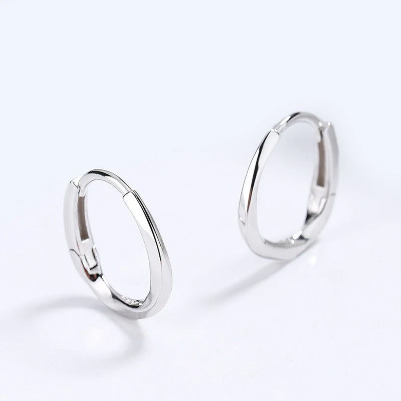 Sweet Mobius Distorted Charm Hoop Earrings DG0064
