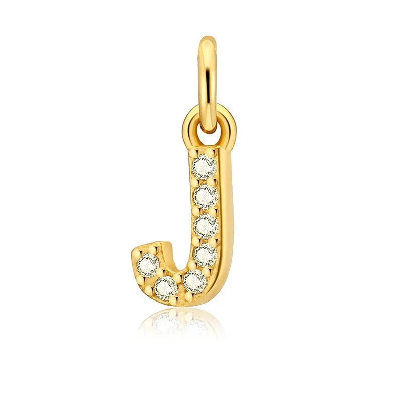 26 Letter Pendant Shiny Charm Pendant DIY Accessories Jewelry DZ423