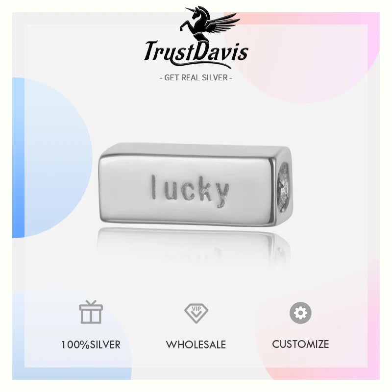 Cuboid Lucky Charms Beads Handmade Accessories HY058