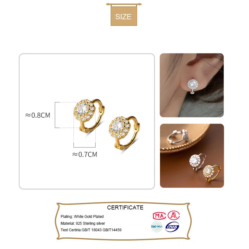 Round Charm Hoop Earrings DA2158