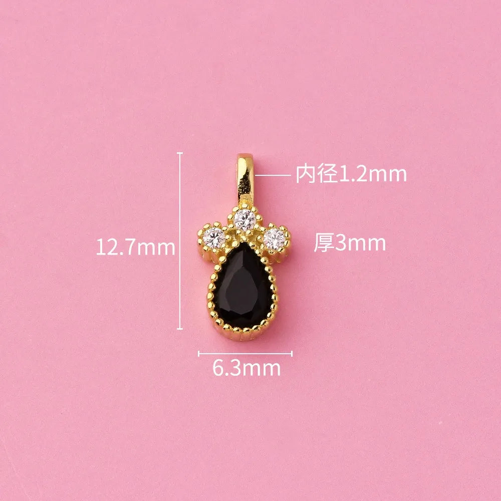Zircon Water Droplets Charm Pendant DZ1658