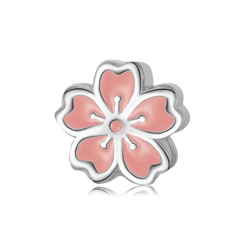 Flowers Bead Charm Beads Handmade DIY Accessories Fine Jewelry DZ795