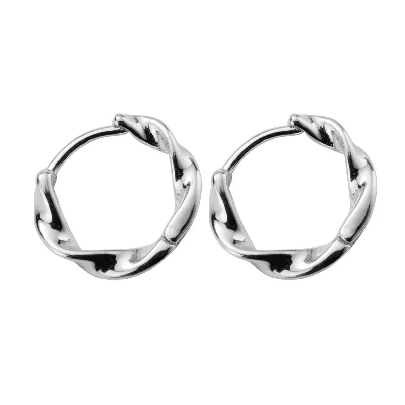 Trusta Small Earrings 925 Sterling Silver Clip on Earring Gold Tone Women Fashion Wholesale Jewelry DS1556