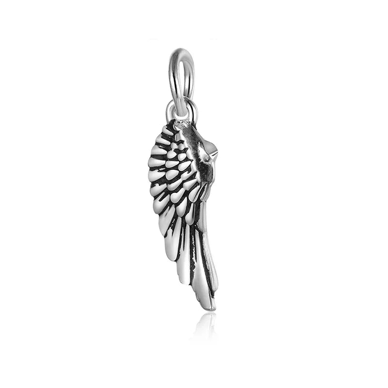 Angel Wings Charm Pendant DIY Accessories Fine 925 Jewelry HY800