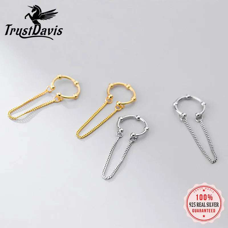 Sweet Chain Clip On Earrings Ear Cuff DA2005