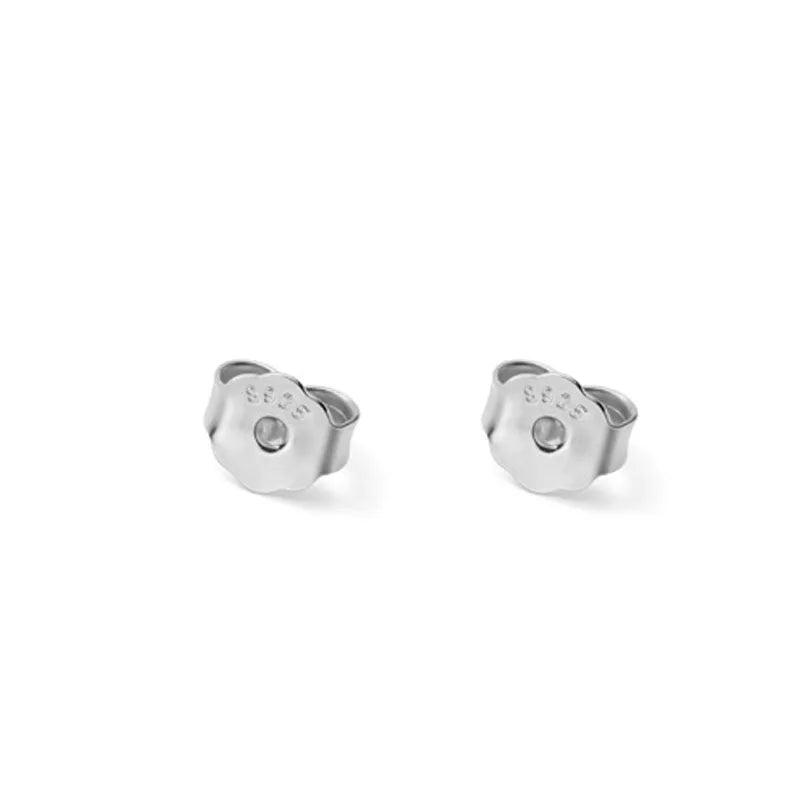 Trustdavis Real 925 Sterling Silver Silicone Ear Plug Earplugs Stud Earring DB1248