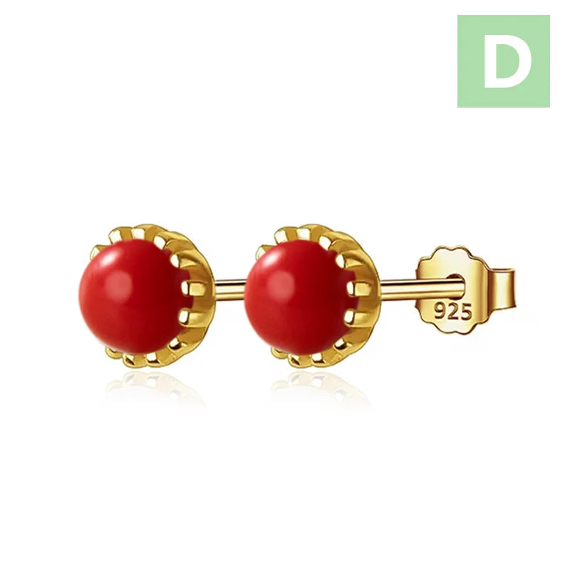 Minimalist Synthetic Pearl Stud Earrings DS4631