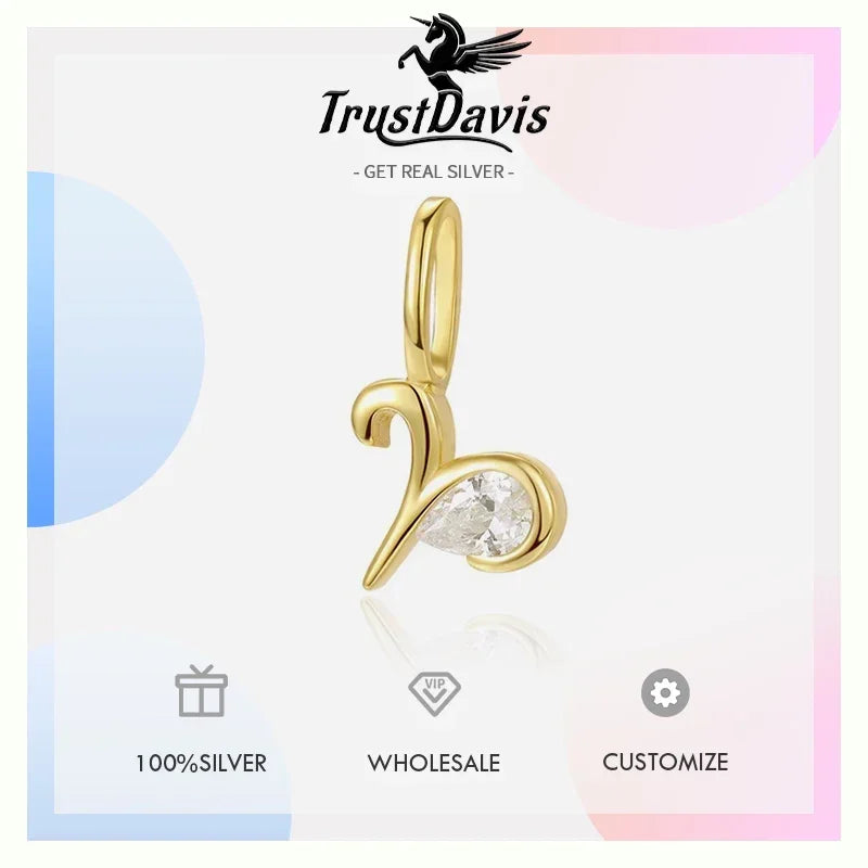 12 constellations Charm Pendant Handmade DIY Accessories DZ1694