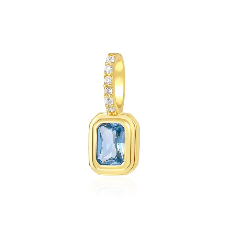 TSquare Colored Zircon Charm Pendant DZ1695