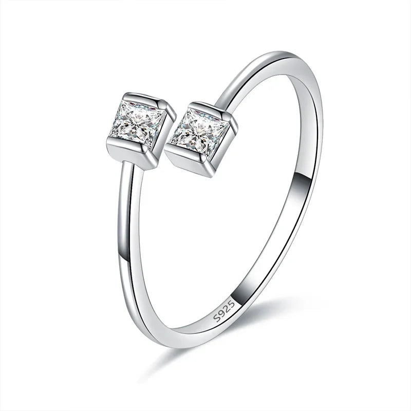 FAS Square Cocktail Opening Ring Sizable DA135