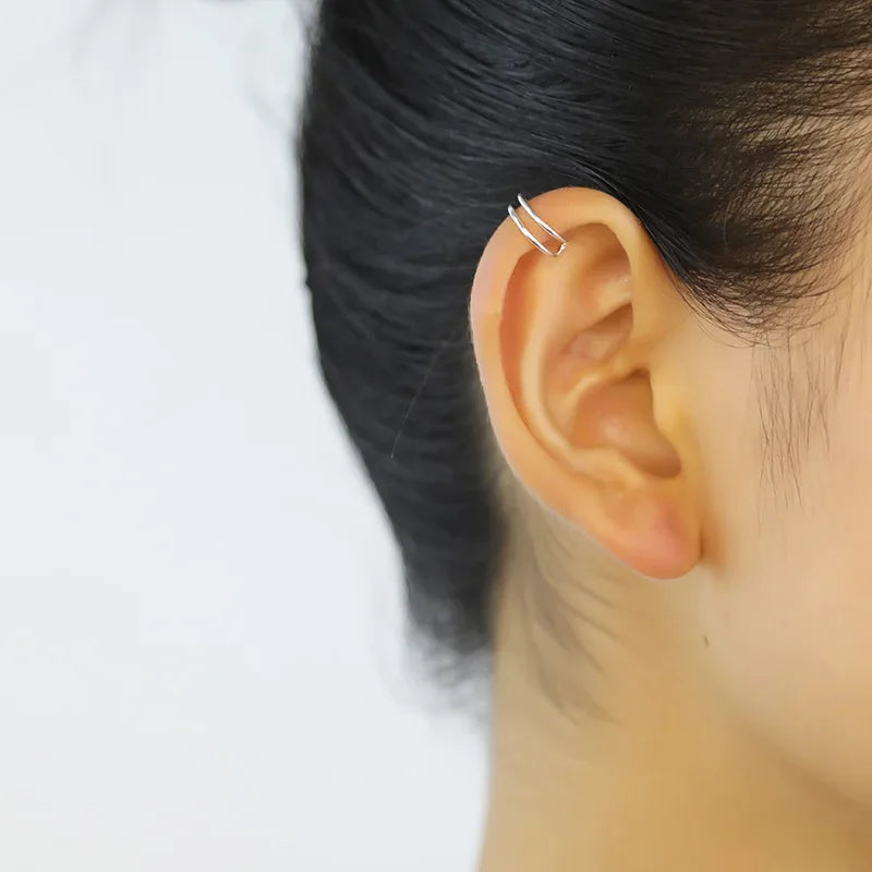 Double-deck Ear Cuff Clip Earrings DA947