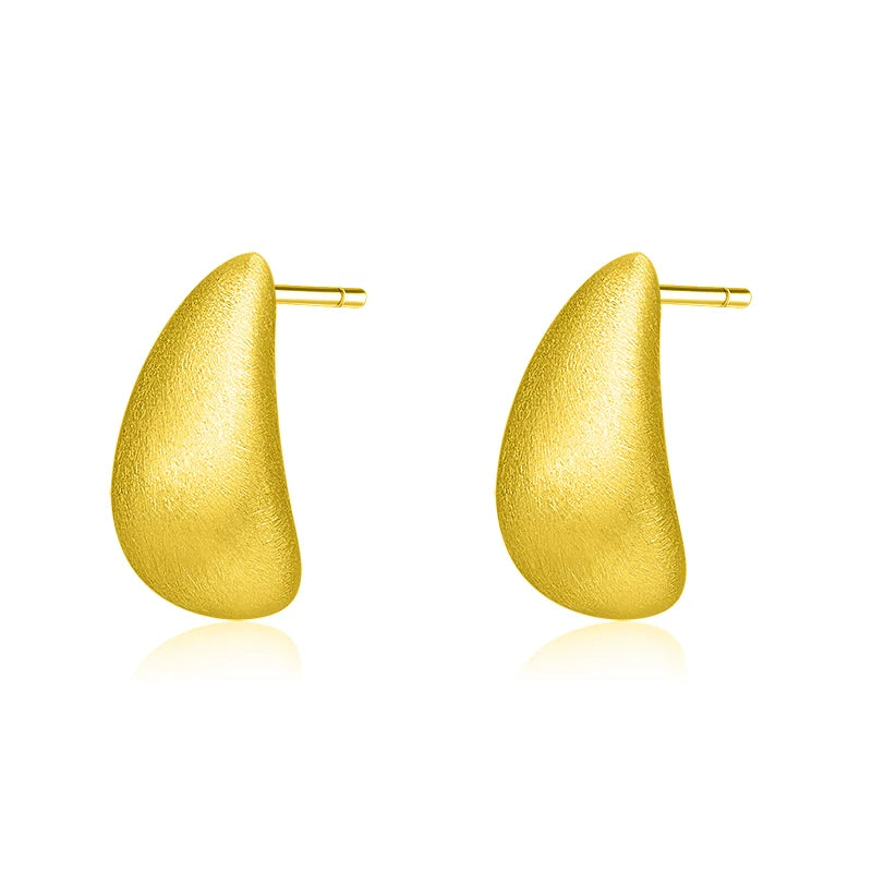 Minimalist Brushed Stud Earrings DS4444