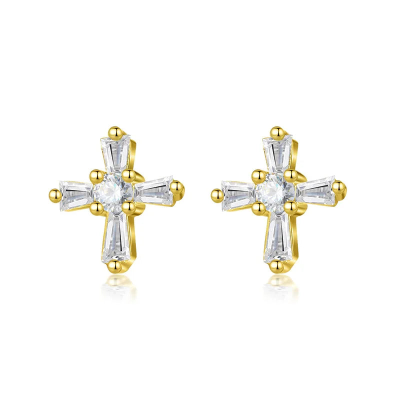 Cross Stud Earrings DS3500