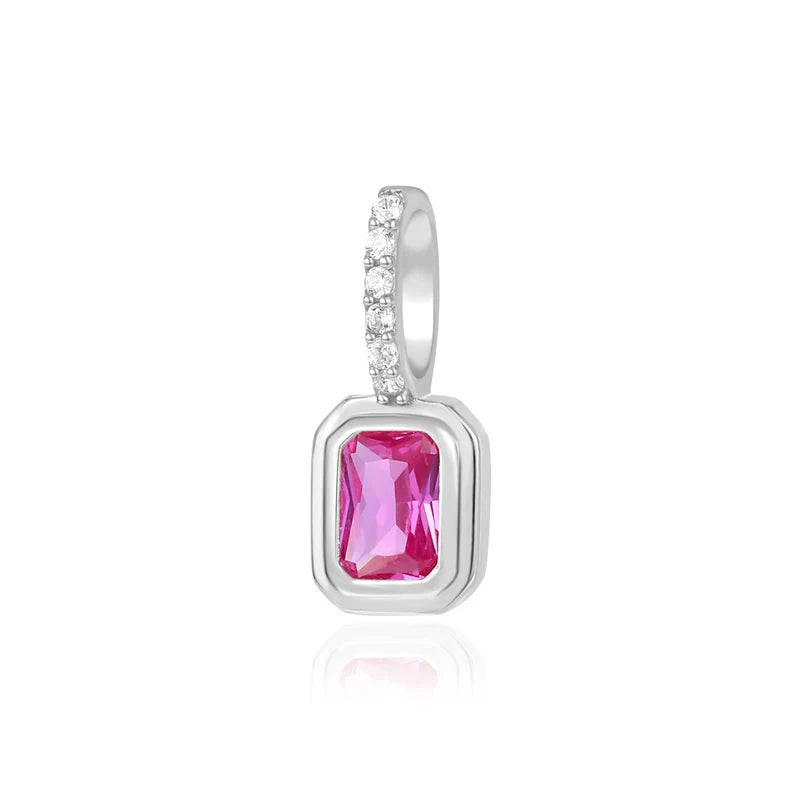 TSquare Colored Zircon Charm Pendant DZ1695