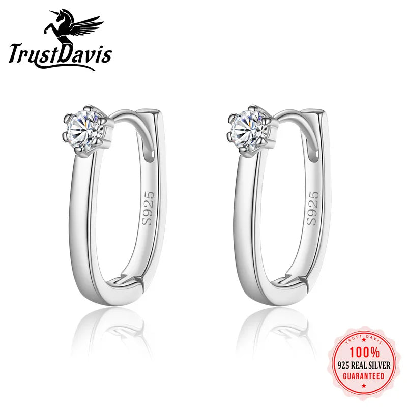 Geometric Charm Hoop Earrings H078