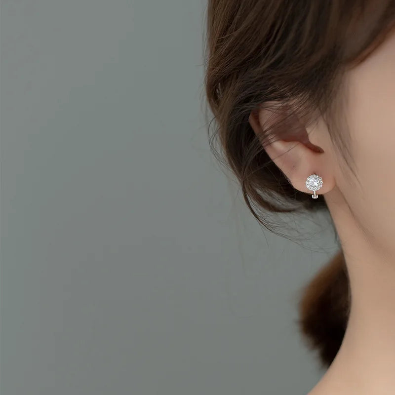 Round Charm Hoop Earrings DA2158