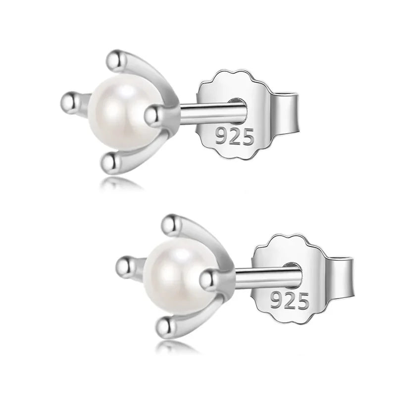Small Gradient Color Composition Glass Stud Earrings DA48