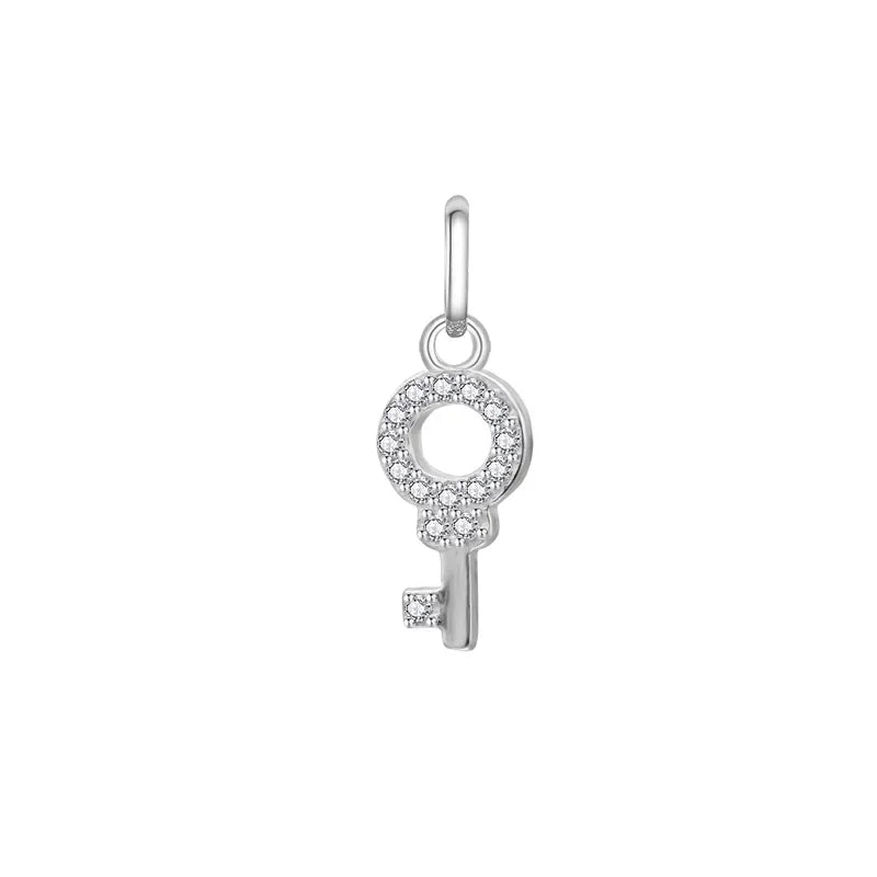 Mini Key Charm Pendant Handmade DIY Accessories Jewelry HY027