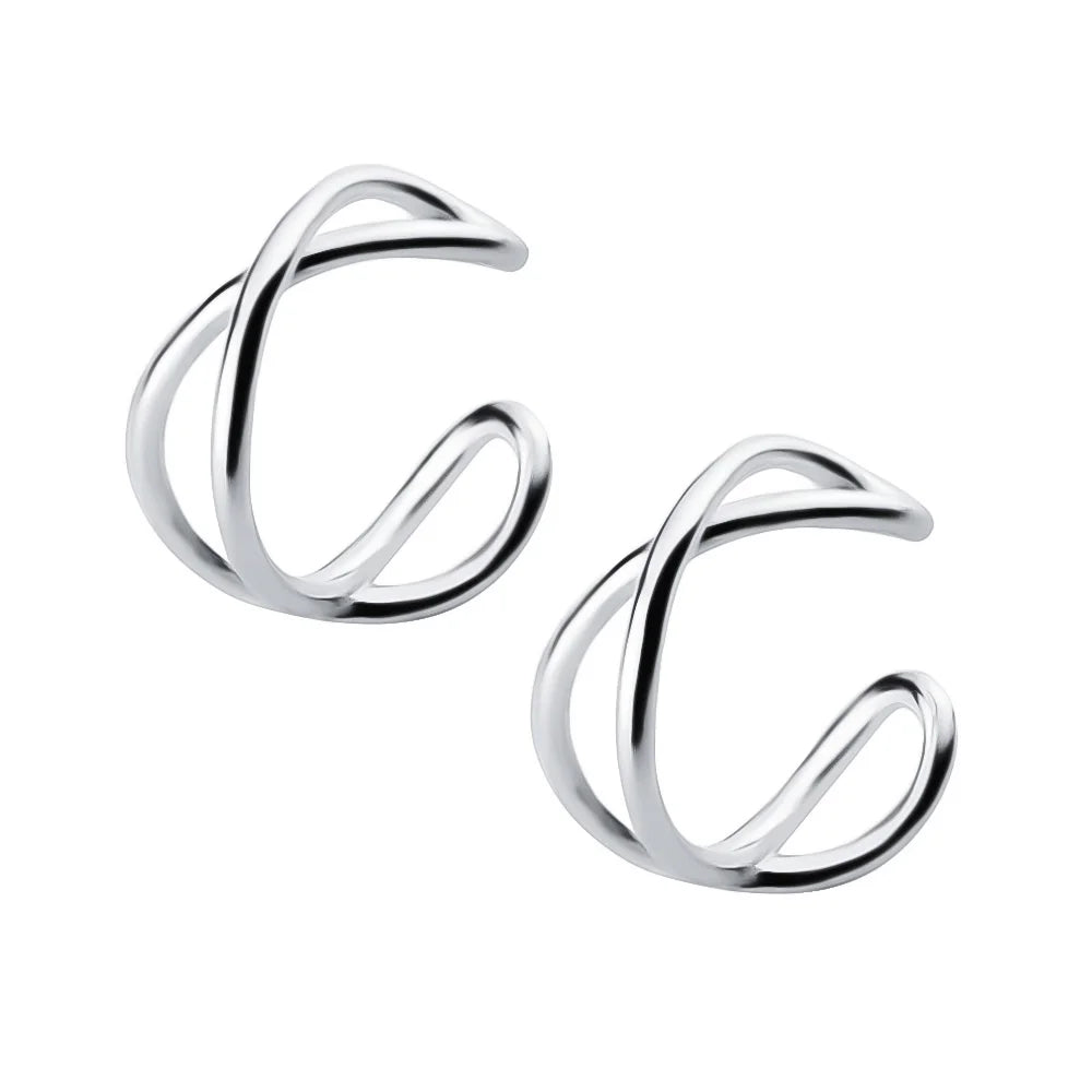 Twist Ear Cuff Clip on Earrings DS475