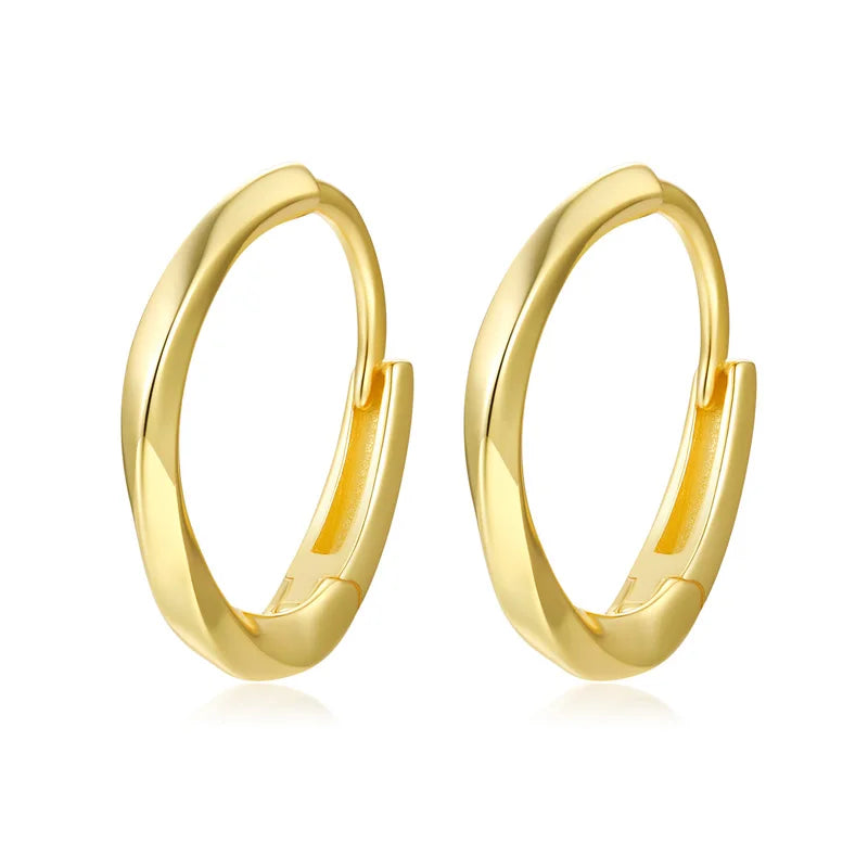 Sweet Mobius Distorted Charm Hoop Earrings DG0064