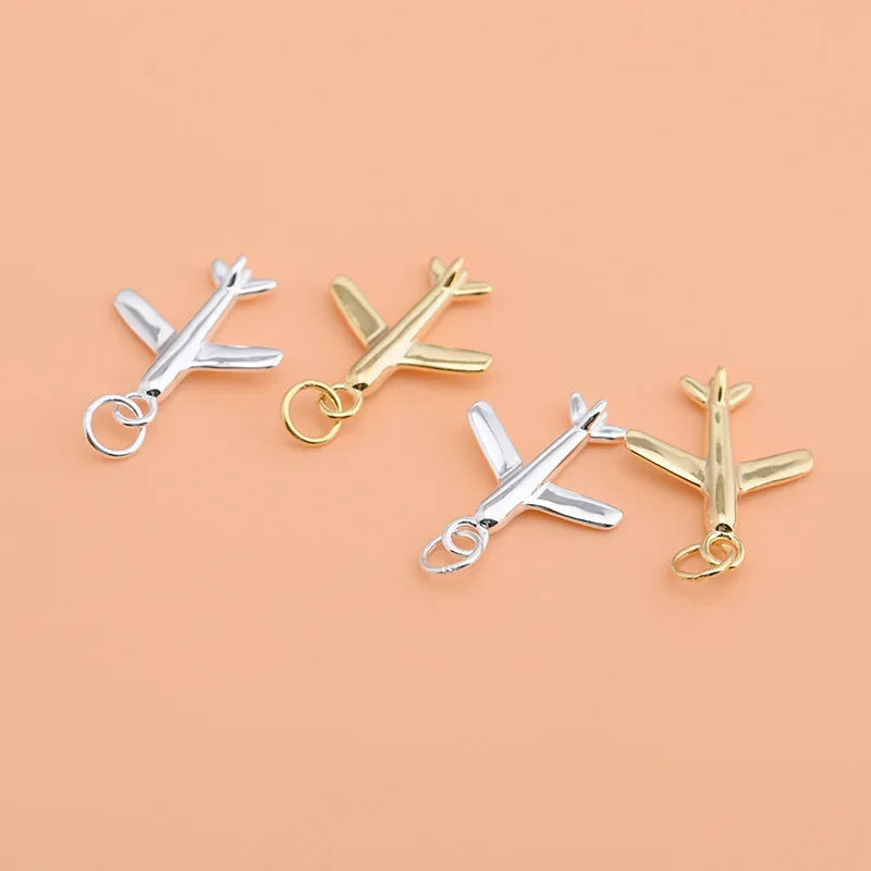 Plane Aircraft Charm Pendant Handmade DIY Accessories HY134