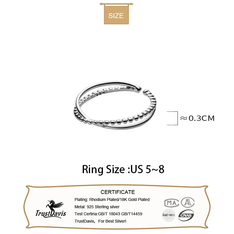 Sterling Silver Ring Fashion Women Cocktail DS107