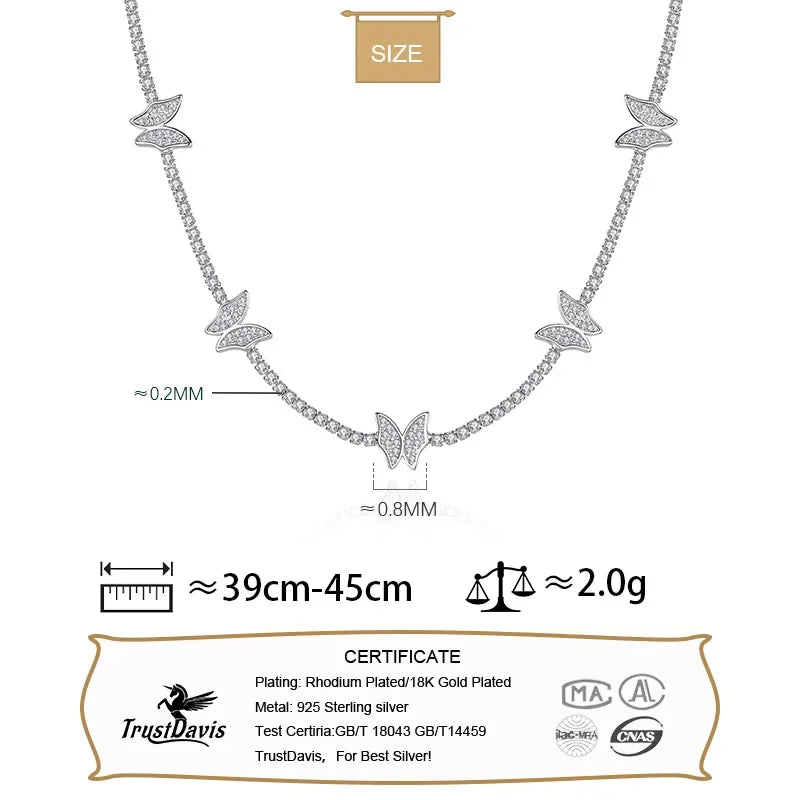 Butterfly Jewelry Set For Women Wedding Fine Jewelry DA2327