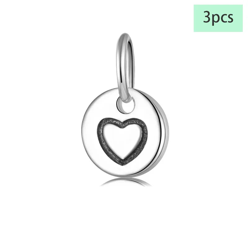 Love Small Round Card Pendant DIY Necklace Bracelet Accessories DZ713