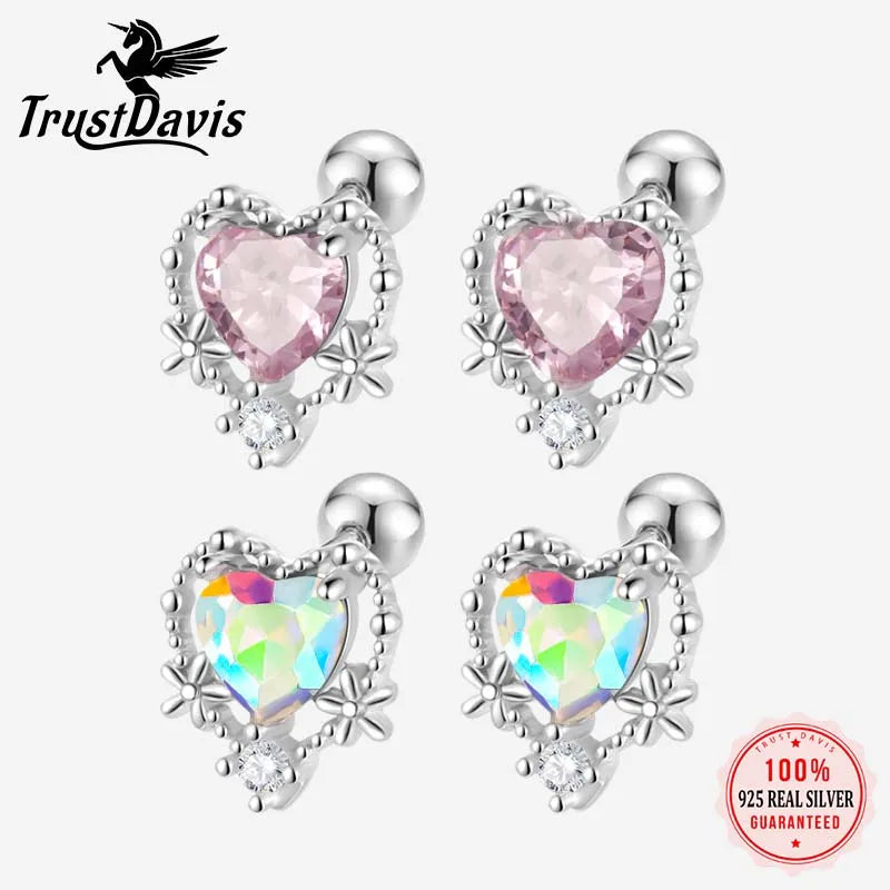 Heart Zircon Earrings DS4541