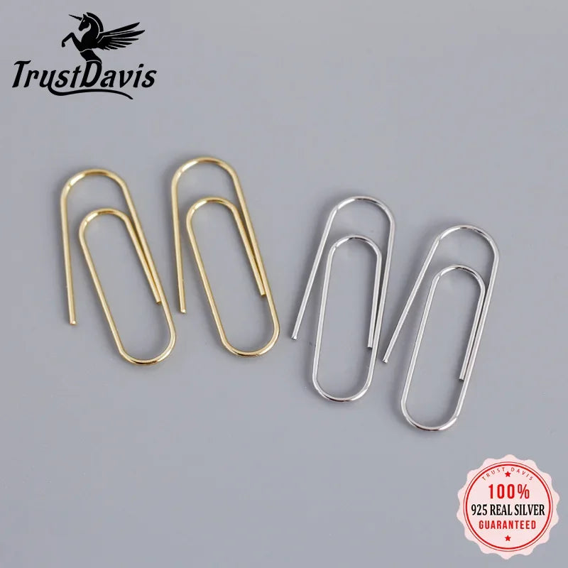 Clips Pin Ear Hook Charm Stud Earrings DA666