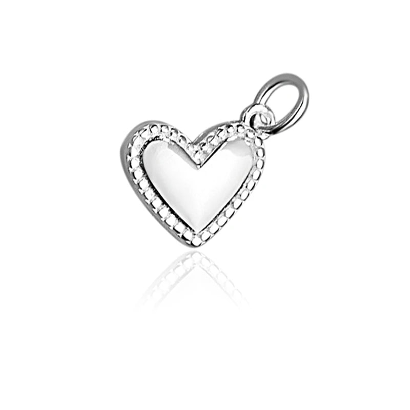 Heart Charm Pendant Handmade DIY Accessories Fine Jewelry Wholesale DZ1704