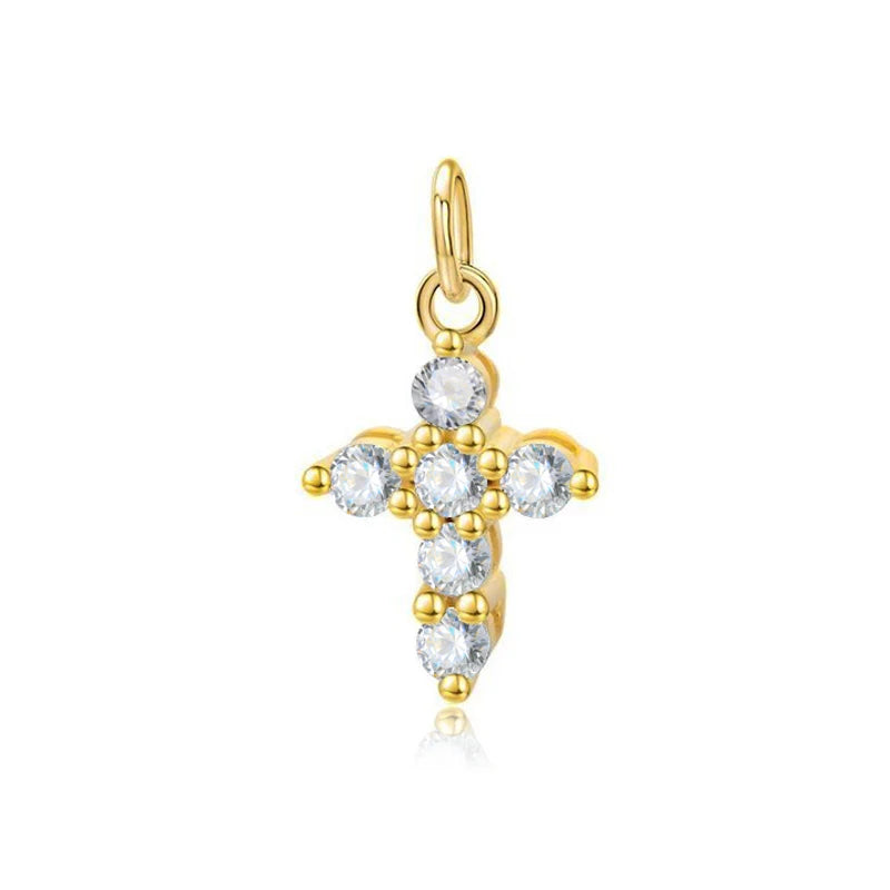 Cross Charm Pendant Handmade DIY Accessories Fine Jewelry HY353