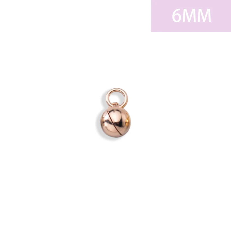 TrustDavis Real 925 Sterling Silver Glossy Round Small Bell Charm Pendant Handmade DIY Accessories Jewelry Wholesale DZ1792