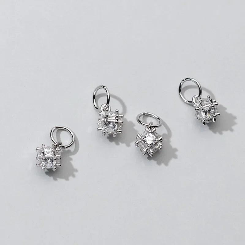 Irregular ShinyCZ Charm Pendant DZ297