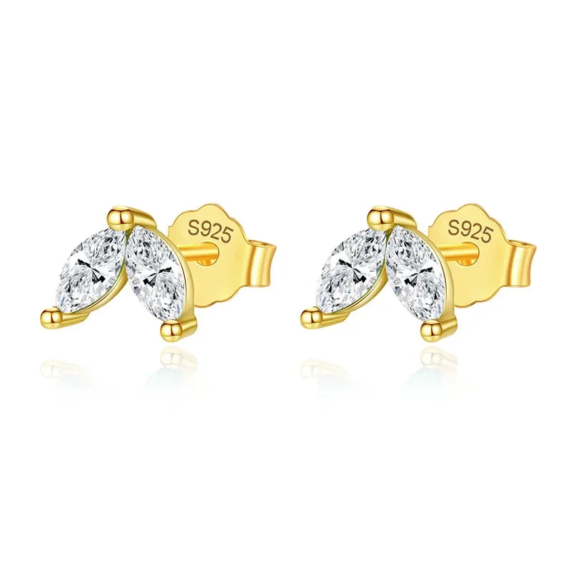 Colour Zircon Horse Eye Charm Stud Earrings DA2656