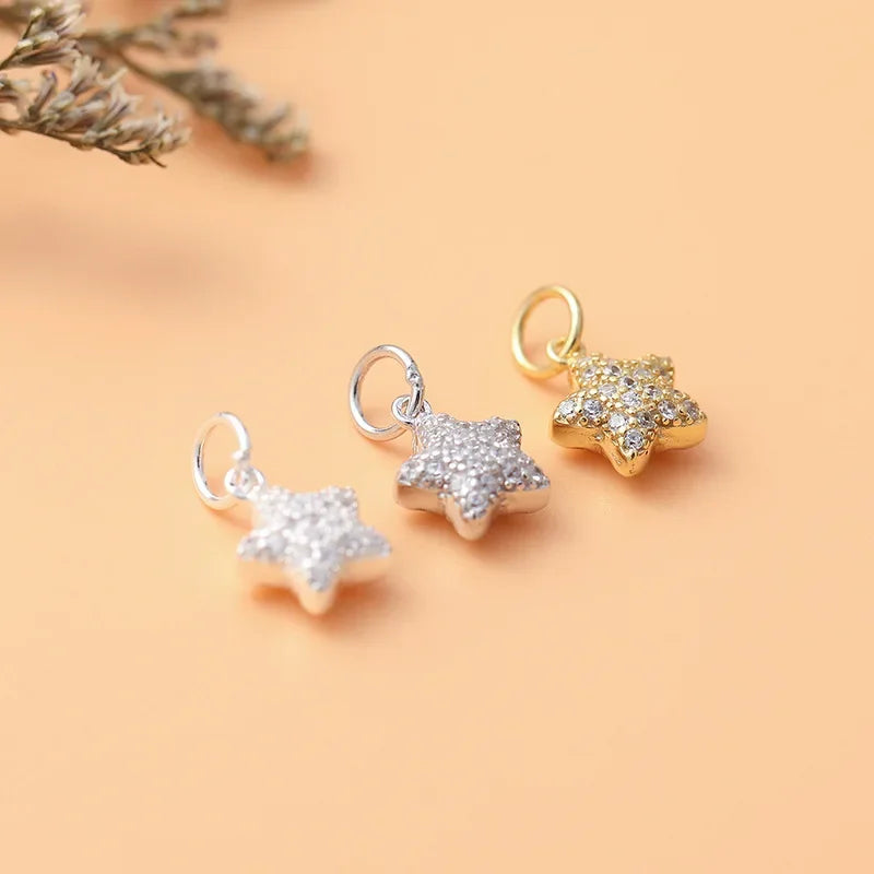 Star Dazzling Charm Pendant Handmade DIY Accessories HY144