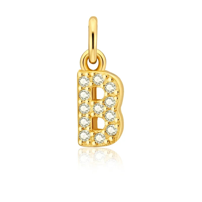 26 Letter Pendant Shiny Charm Pendant DIY Accessories Jewelry DZ423
