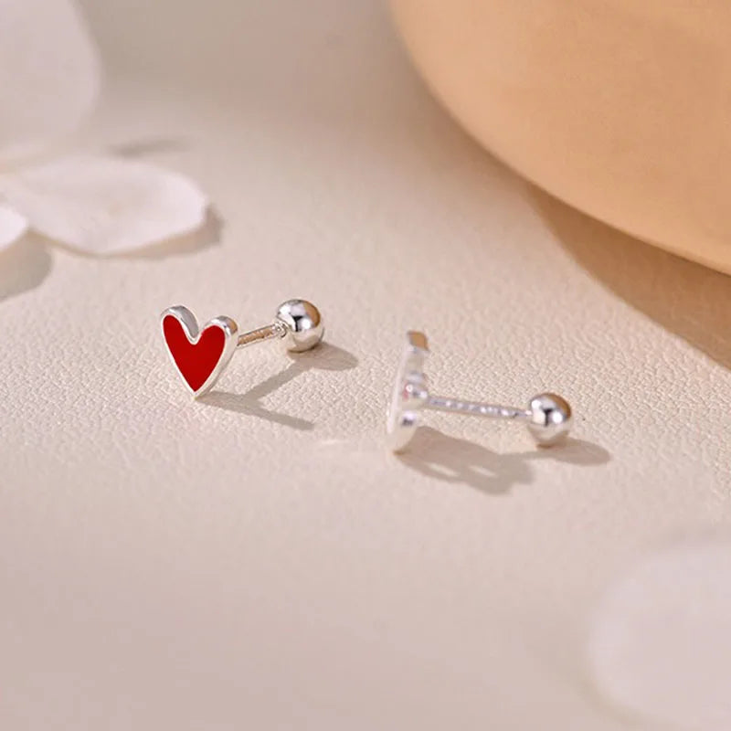 Asymmetrical Cat Heart Earrings DS4908