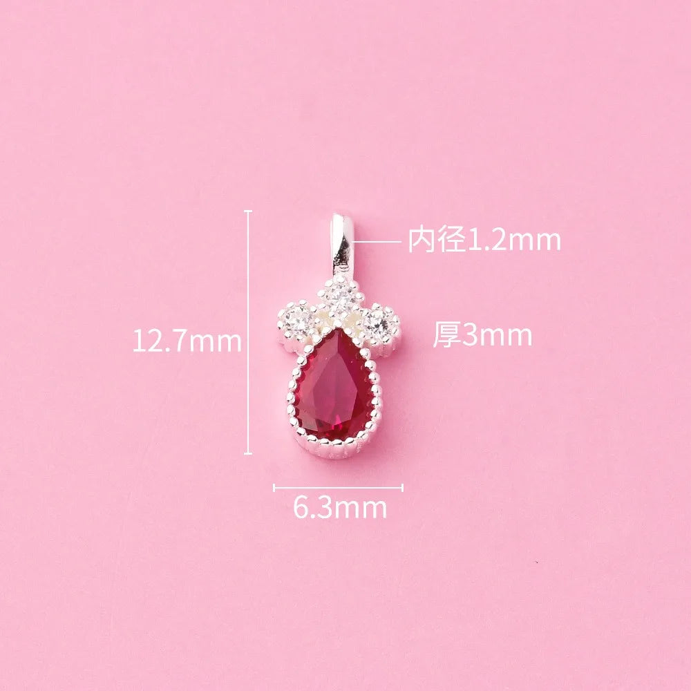 Zircon Water Droplets Charm Pendant DZ1658