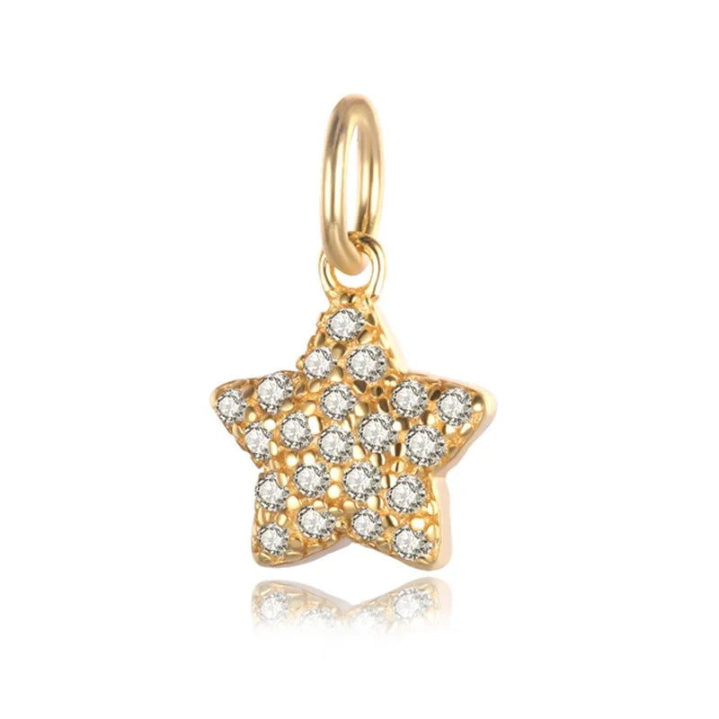 Star Dazzling Charm Pendant Handmade DIY Accessories HY144