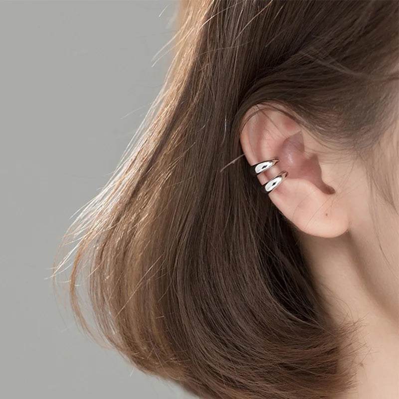 Smooth Surface Ear Cuff Clip on Earrings DA1270