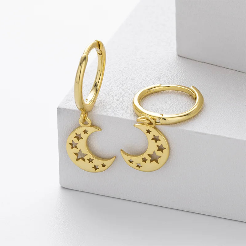 Fashion Star and Moon Earrings DS4756
