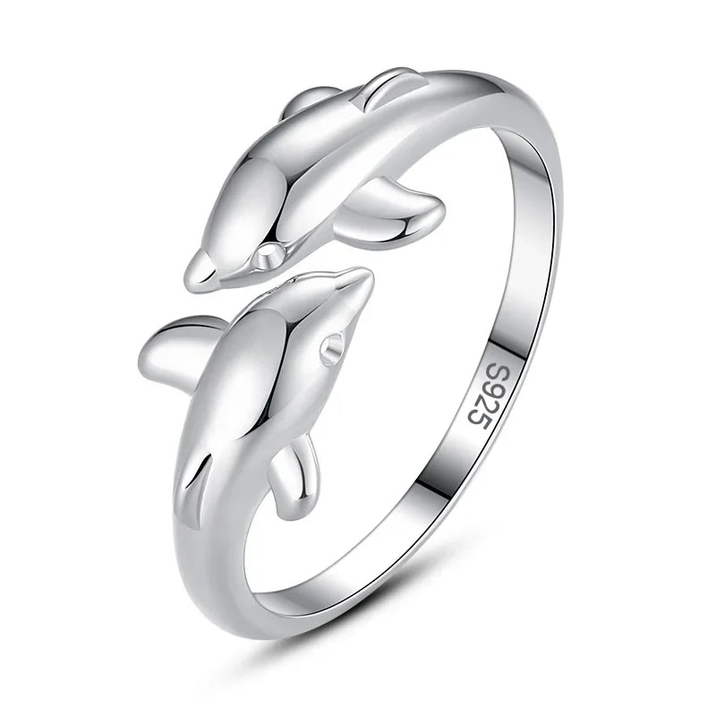Animal Dolphin Opening Rings DG0142