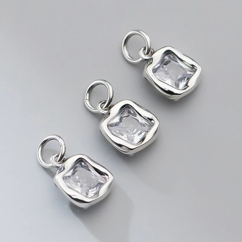 Vintage Zircon Geometric Charm Pendant DZ963
