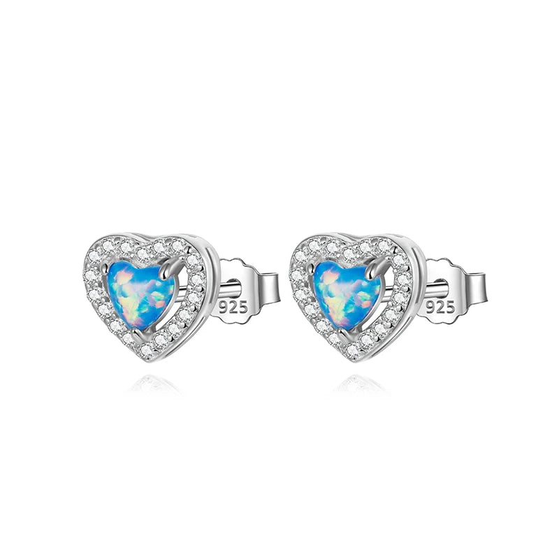 Trustdavis 100% 925 Sterling Silver Women's Jewelry Fashion romantic cute Stud Earrings Gift For School Girls Teens Lady DS4048
