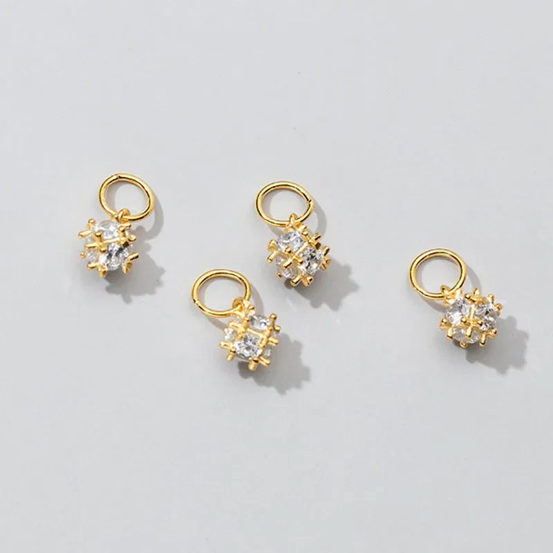 Irregular ShinyCZ Charm Pendant DZ297