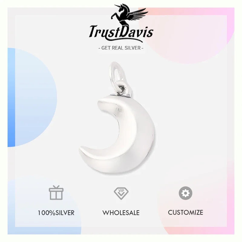 Moon Charm Pendant Handmade DIY Accessories DZ1643