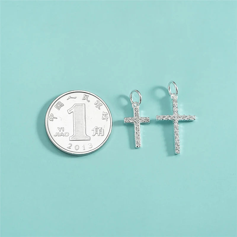 Fashion Zircon Cross Charm Pendant DZ1815