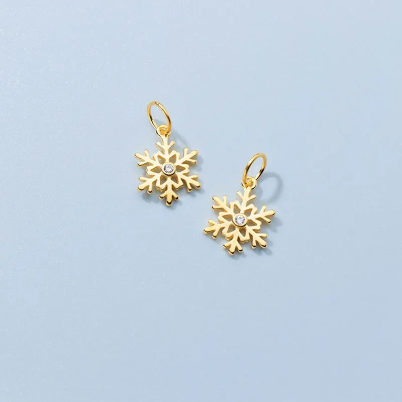 Winter Snowflakes Charm Pendant DIY Accessories Jewelry DZ78